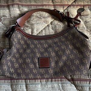 Dooney & Bourke Tan Monogram Hobo Bag